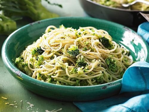 Receta de espaguetis con brócoli - Recetas Espaguetis