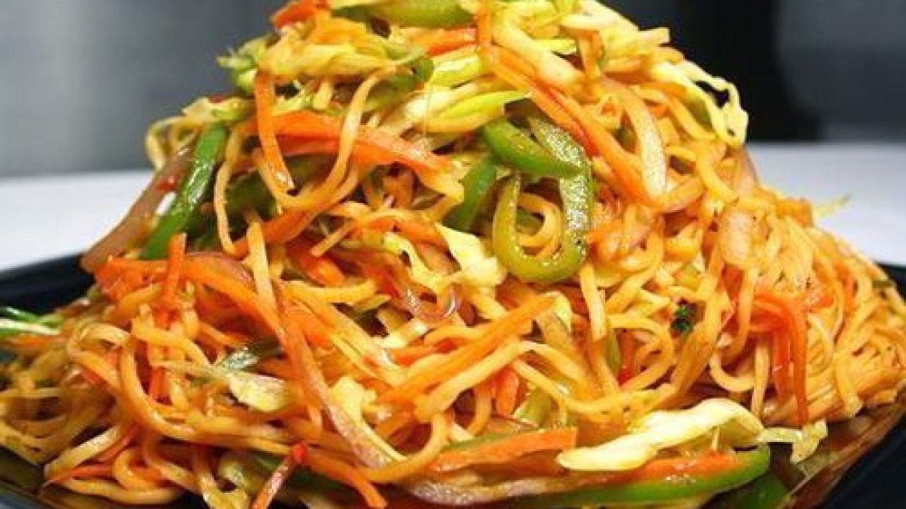 Tallarines chinos con verduras - Recetas Espaguetis